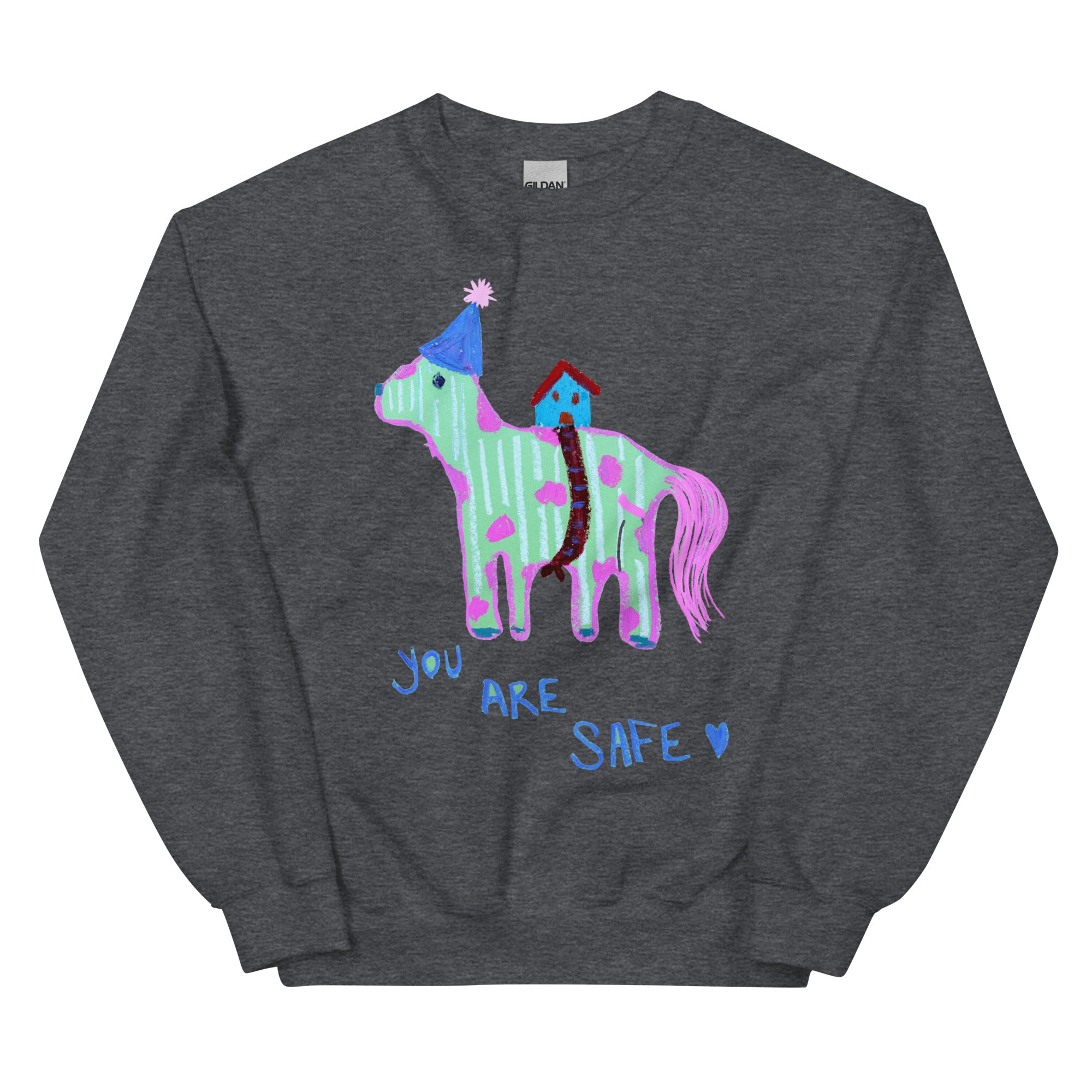 Unisex Sweatshirt Cotton Blend :: You Are Safe – STE <3